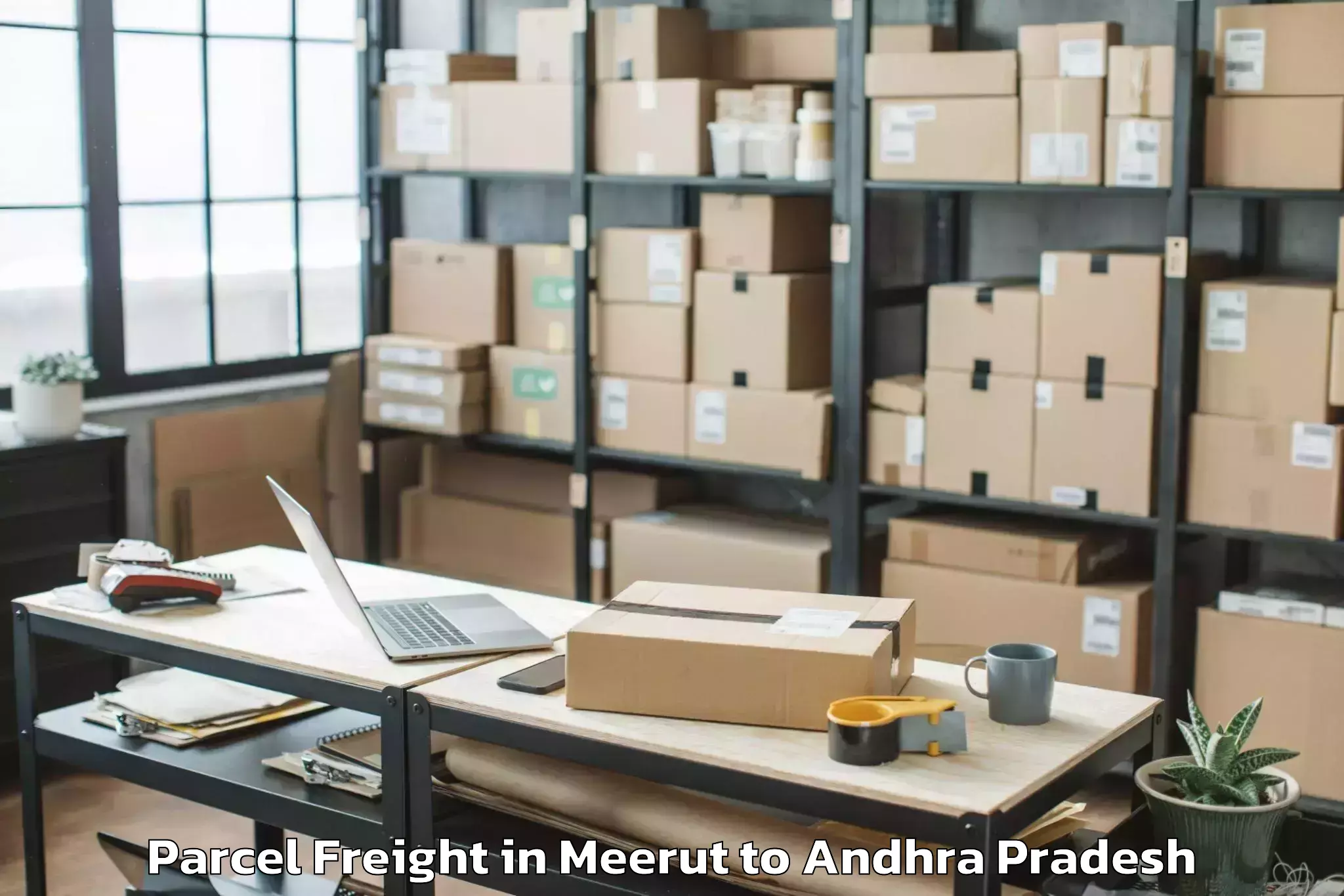 Book Meerut to Hanumathunipadu Parcel Freight